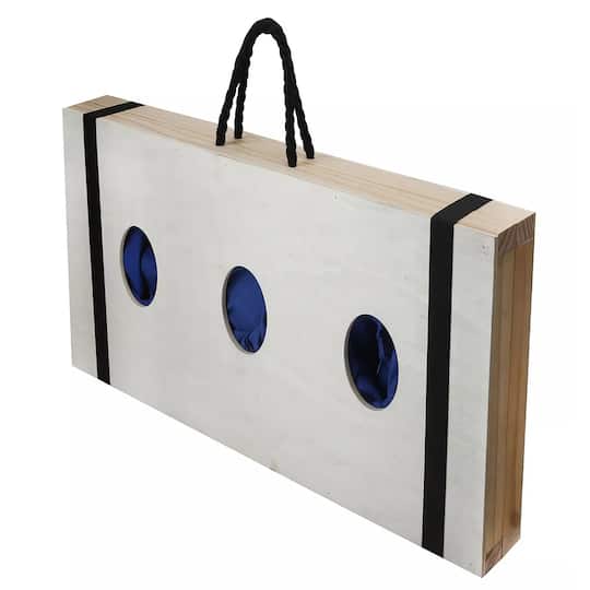 3 Hole Cornhole Real Wood Bean Bag Toss